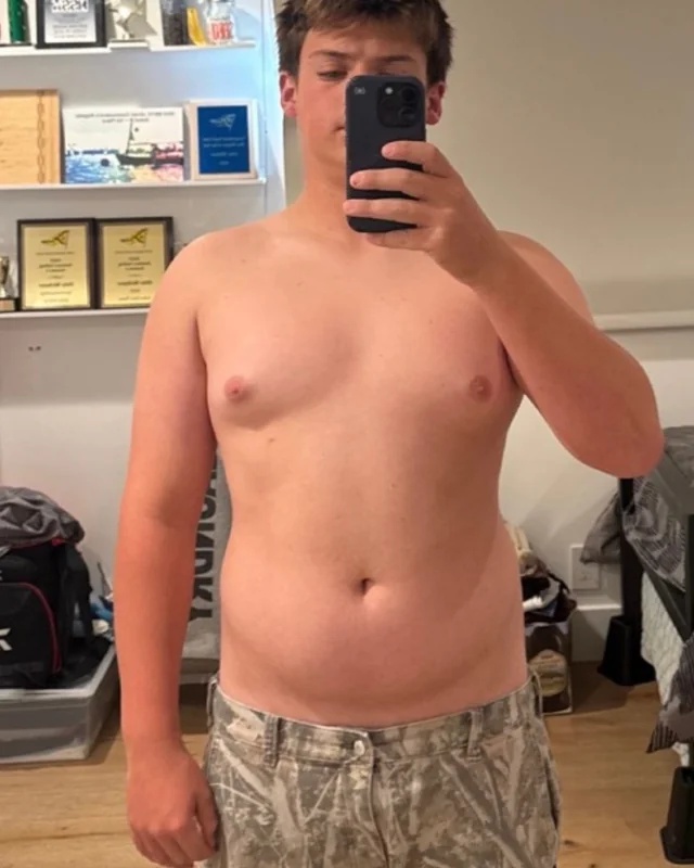 Gunner before his physique transformation